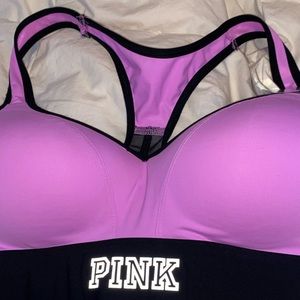 PINK purple sports bra w tags.